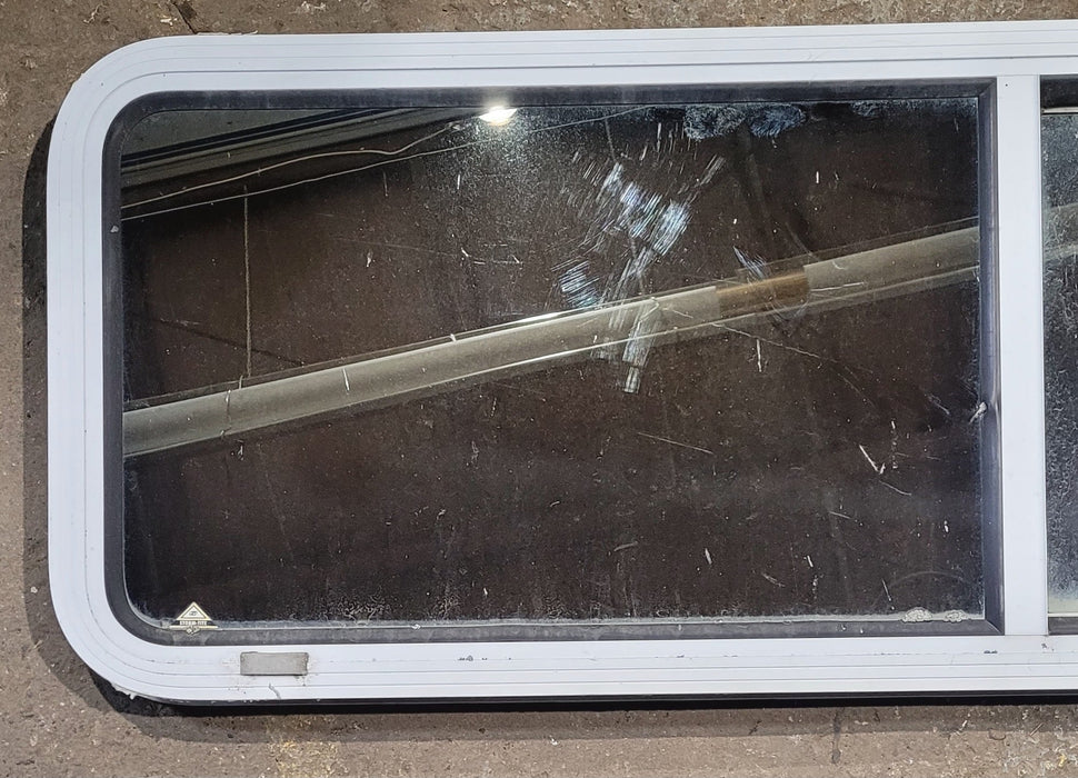 Used White Radius Opening Window : 54" W x 17 1/2" H x 1 7/8" D
