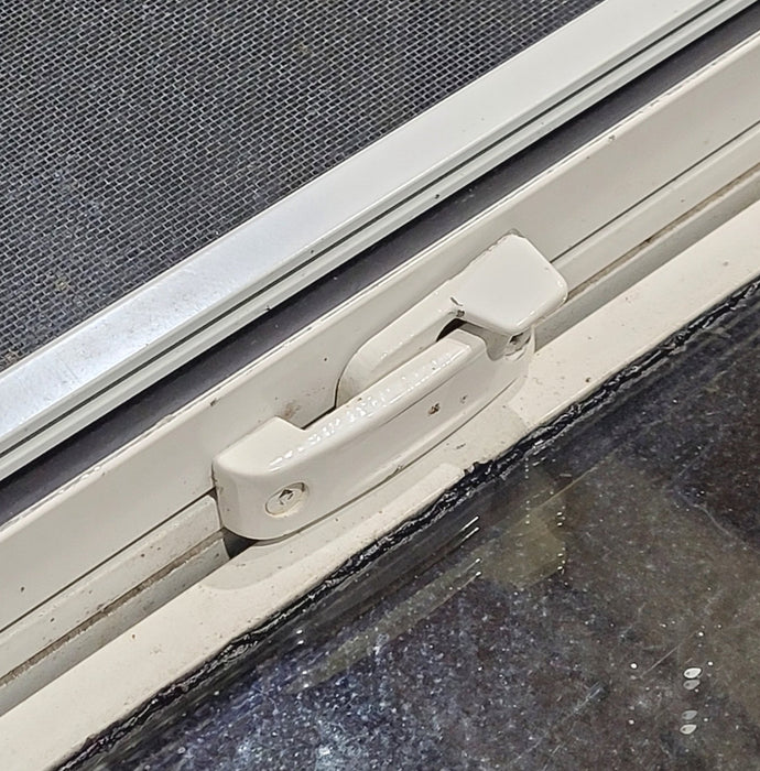 Used White Radius Opening Window : 54" W x 17 1/2" H x 1 7/8" D