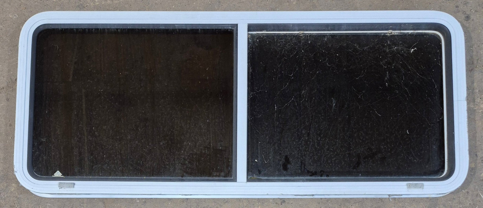 Used White Radius Opening Window : 54" W x 21 1/2" H x 1 7/8" D