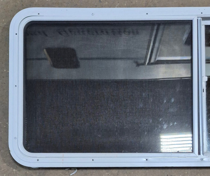 Used White Radius Opening Window : 54" W x 21 1/2" H x 1 7/8" D