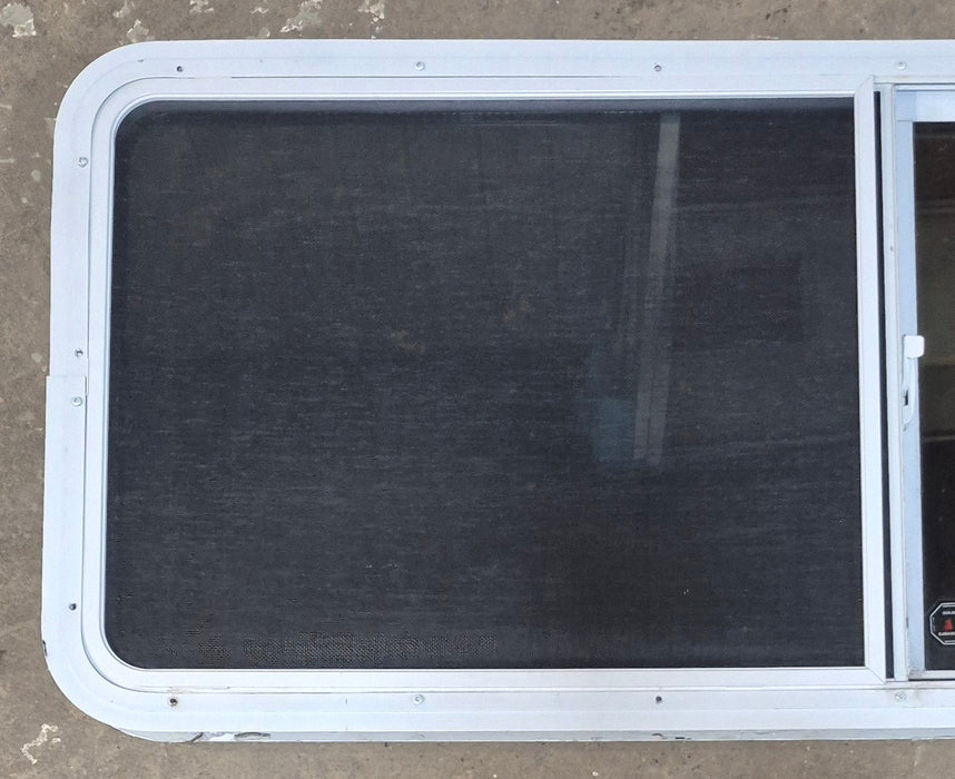Used White Radius Opening Window : 54" W x 21 1/2" H x 1 7/8" D