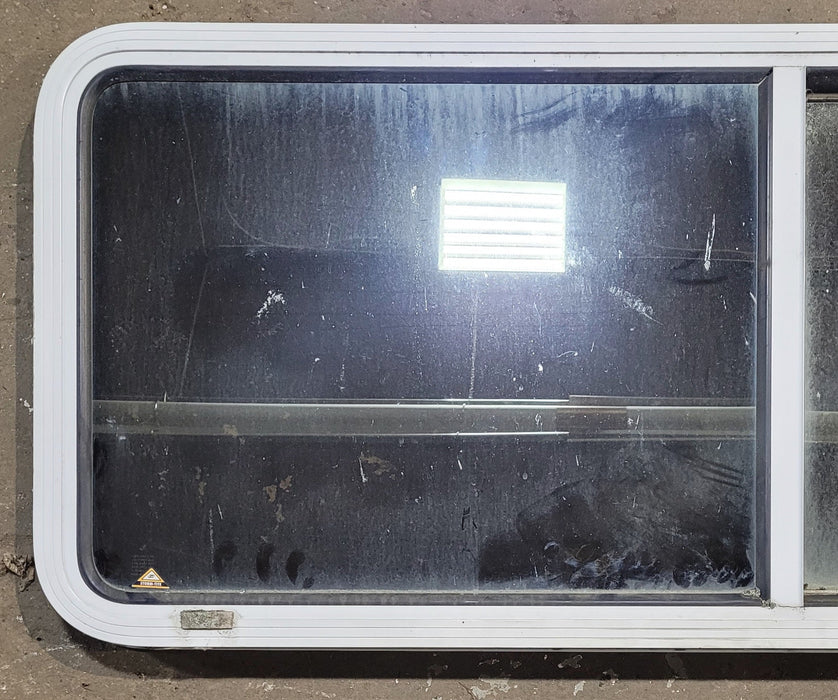 Used White Radius Opening Window : 54" W x 21 1/2" H x 1 7/8" D
