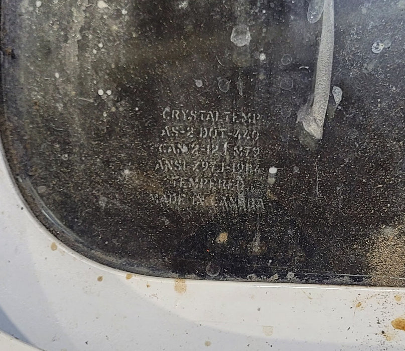 Used White Radius Opening Window : 54" W x 21 1/2" H x 1 7/8" D