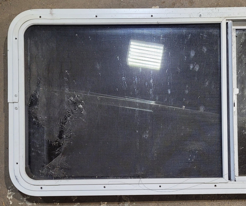 Used White Radius Opening Window : 54" W x 21 1/2" H x 1 7/8" D