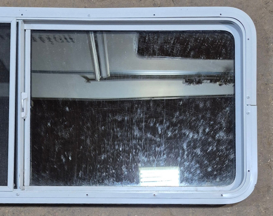 Used White Radius Opening Window : 54" W x 21 1/2" H x 1 7/8" D