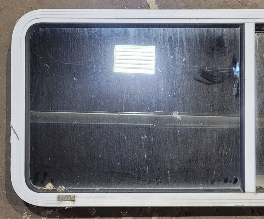 Used White Radius Opening Window : 54" W x 21 1/2" H x 1 7/8" D