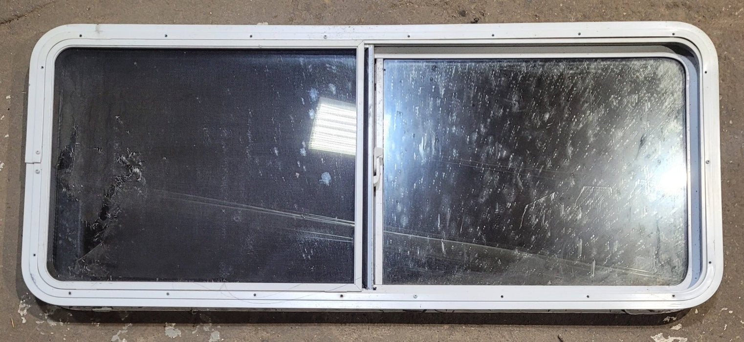 Used White Radius Opening Window : 54" W x 21 1/2" H x 1 7/8" D