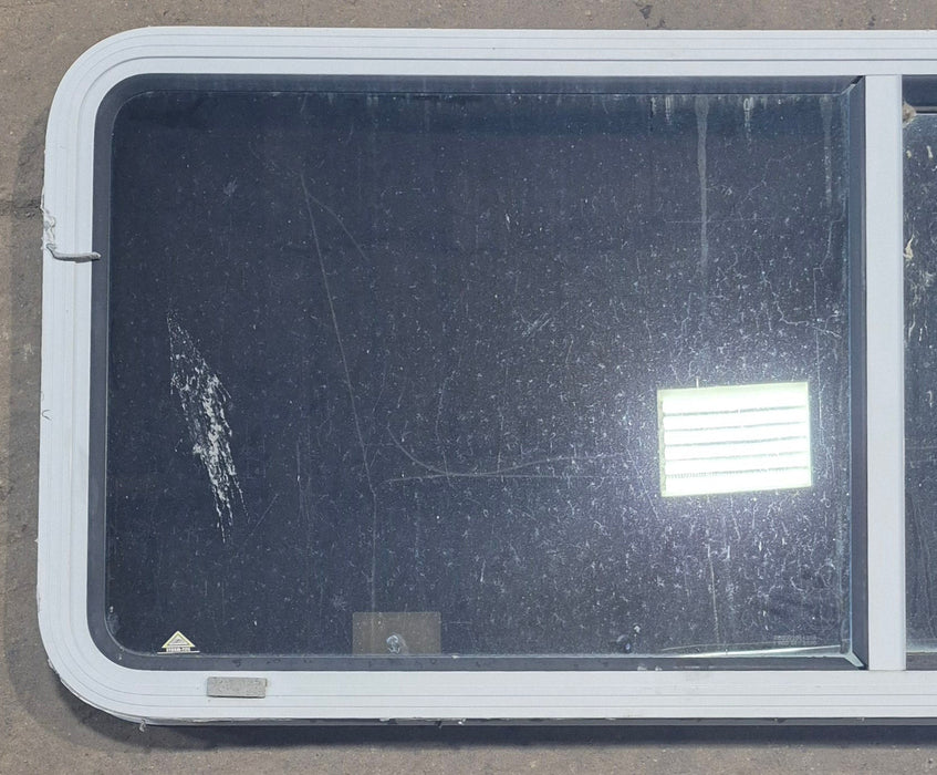 Used White Radius Opening Window : 54" W x 21 1/2" H x 1 7/8" D