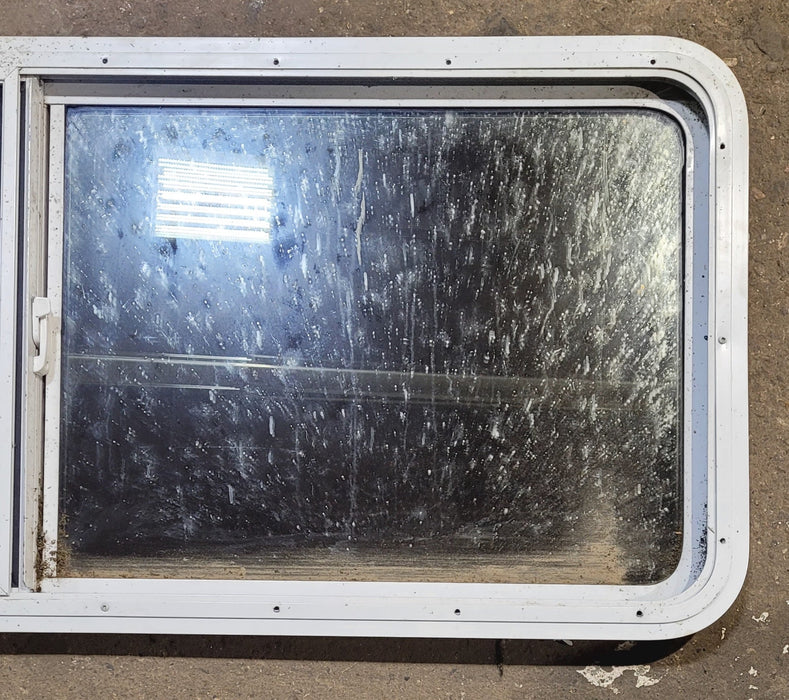 Used White Radius Opening Window : 54" W x 21 1/2" H x 1 7/8" D