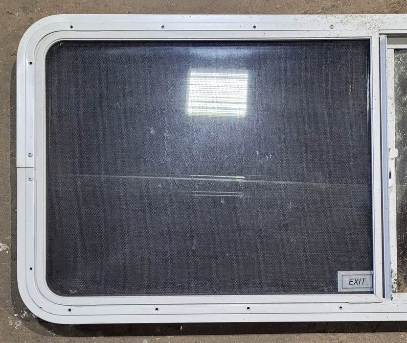 Used White Radius Opening Window : 54" W x 21 1/2" H x 1 7/8" D