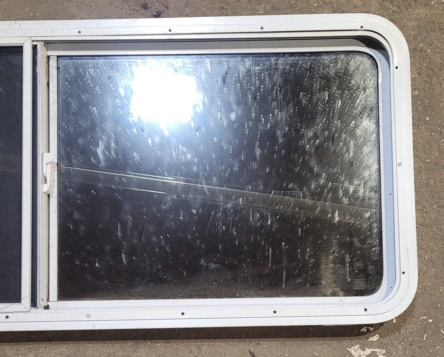 Used White Radius Opening Window : 54" W x 21 1/2" H x 1 7/8" D