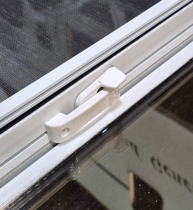 Used White Radius Opening Window : 54" W x 21 1/2" H x 1 7/8" D