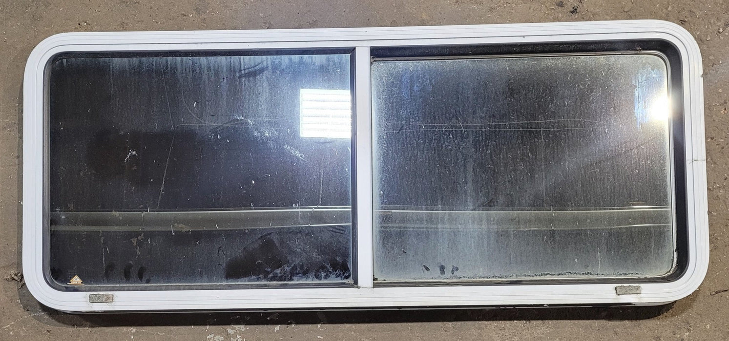 Used White Radius Opening Window : 54" W x 21 1/2" H x 1 7/8" D