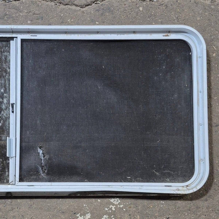 Used White Radius Opening Window - 57 1/4" X 24 1/2" X 2"