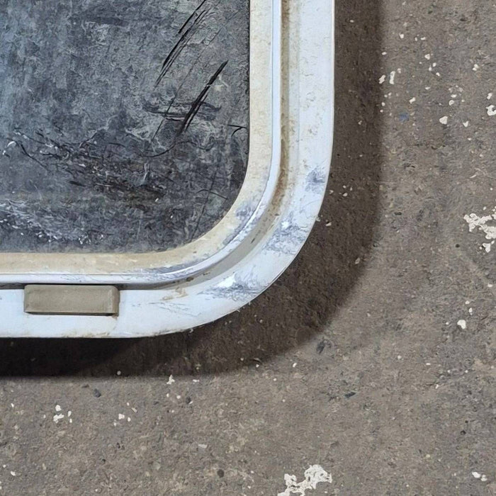 Used White Radius Opening Window - 57 1/4" X 24 1/2" X 2"