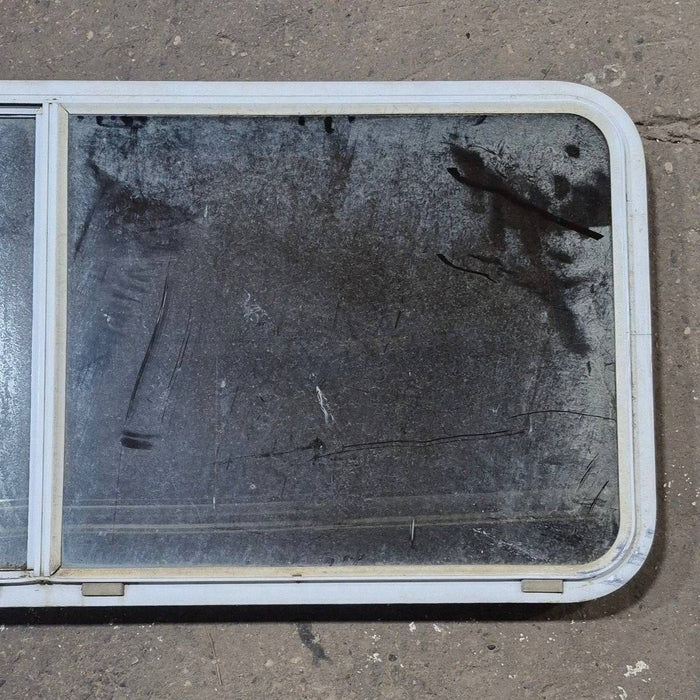 Used White Radius Opening Window - 57 1/4" X 24 1/2" X 2"
