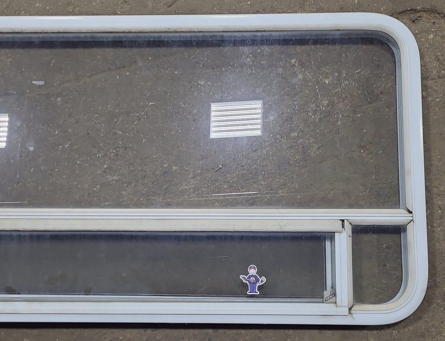 Used White Radius Opening Window : 59 1/2" W x 25 3/4" H x 1 7/8" D