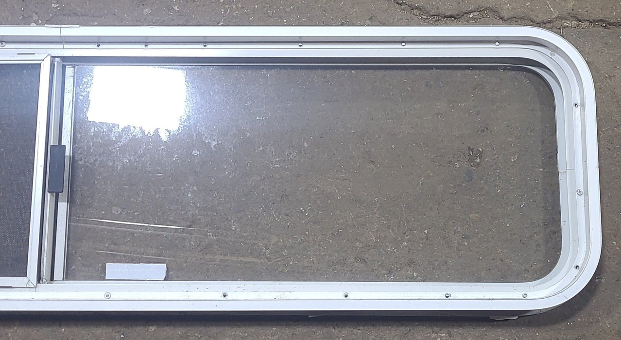 Used White Radius Opening Window : 59 1/4" W X 14 1/2" H X 1 7/8" D