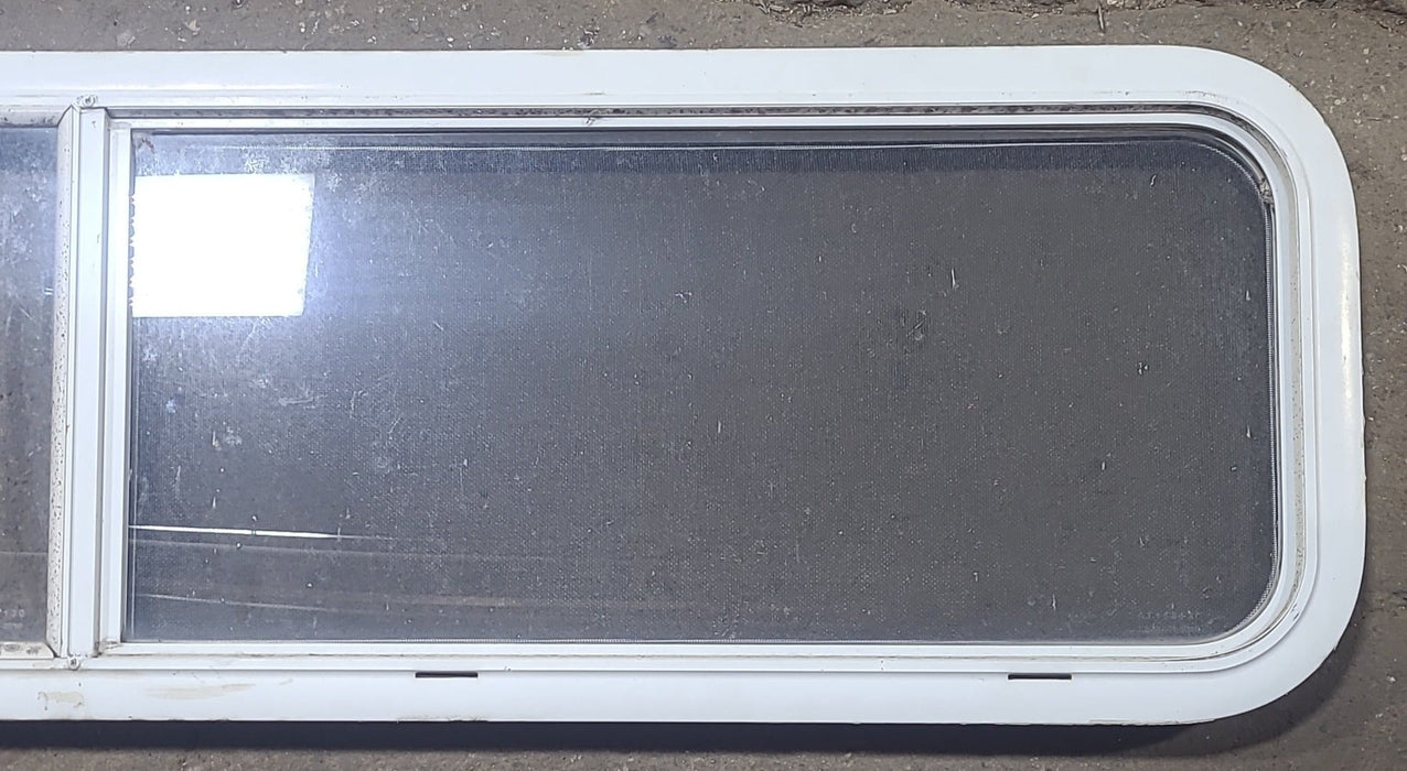 Used White Radius Opening Window : 59 1/4" W X 14 1/2" H X 1 7/8" D