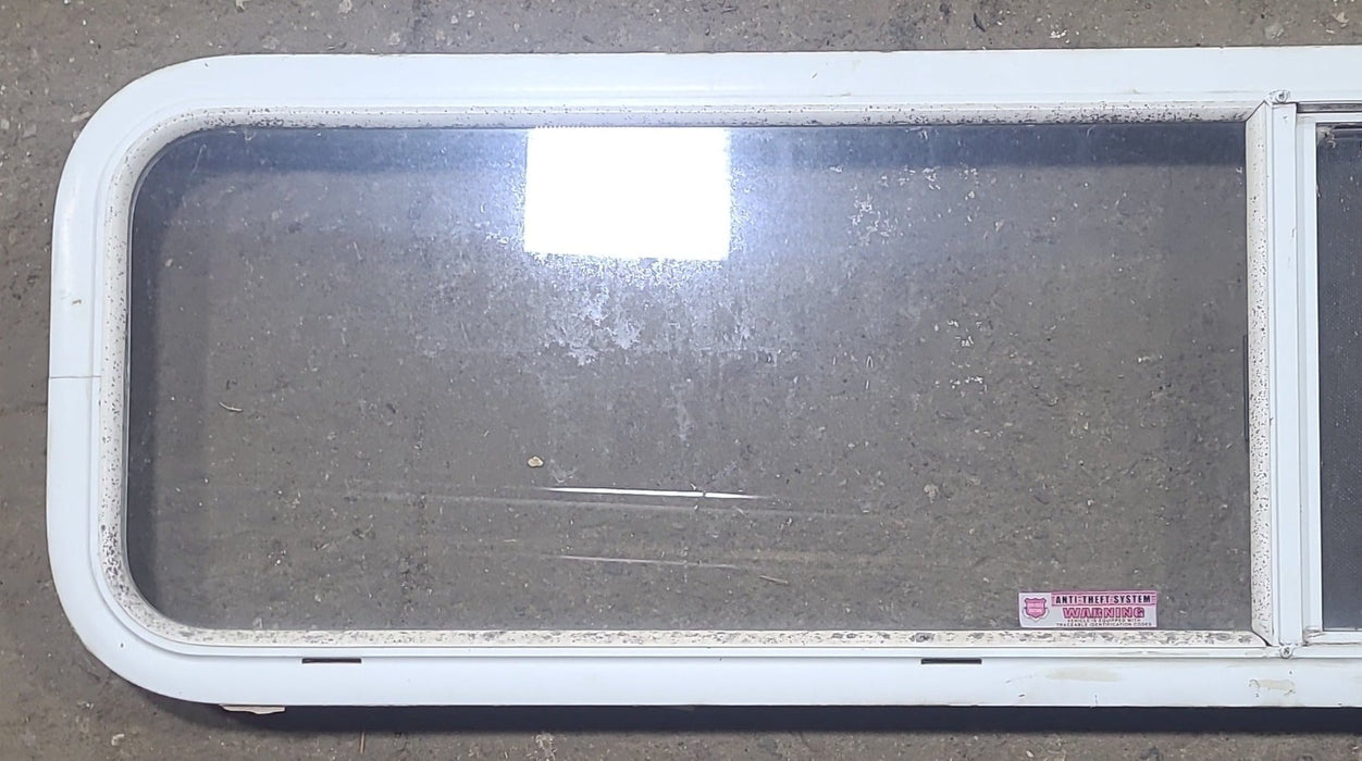 Used White Radius Opening Window : 59 1/4" W X 14 1/2" H X 1 7/8" D