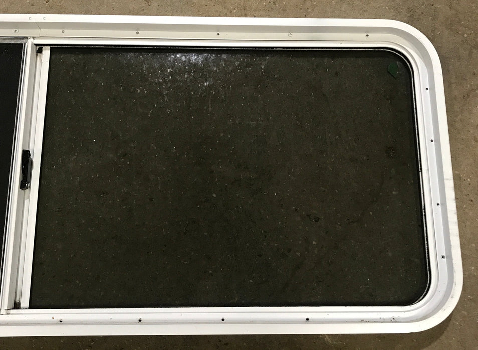 Used White Radius Opening Window : 60" W x 21 1/2" H x 2" D