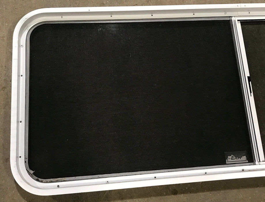 Used White Radius Opening Window : 60" W x 21 1/2" H x 2" D