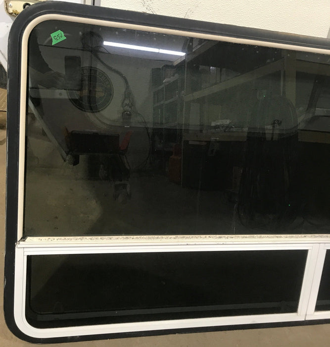 Used White Radius Opening Window : 71 1/2" W x 34 1/2" H x 1 7/8" D