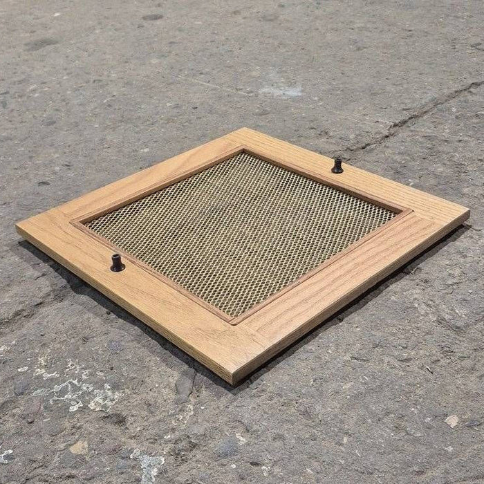 Used Wooden RV Interior Furnace Access Door - 15 3/8" x 15 3/8" x 1 1/2"