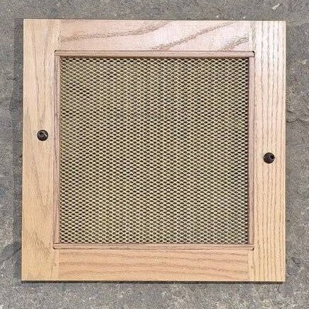 Used Wooden RV Interior Furnace Access Door - 15 3/8" x 15 3/8" x 1 1/2"