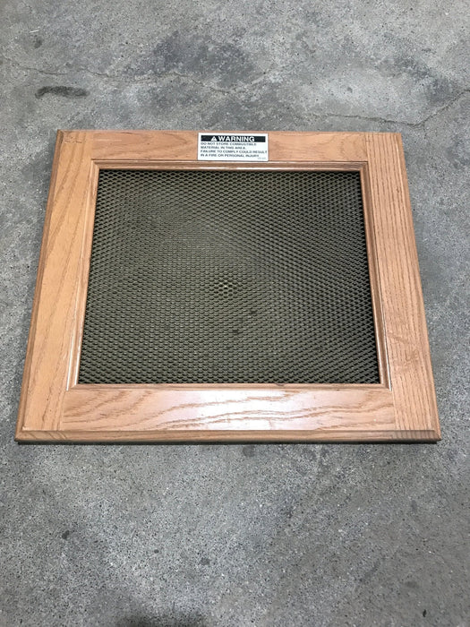 Used Wooden RV Interior Furnace Access Door 16" W X  14" H
