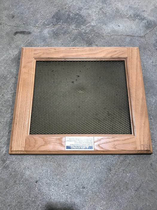 Used Wooden RV Interior Furnace Access Door 16" W X  14" H