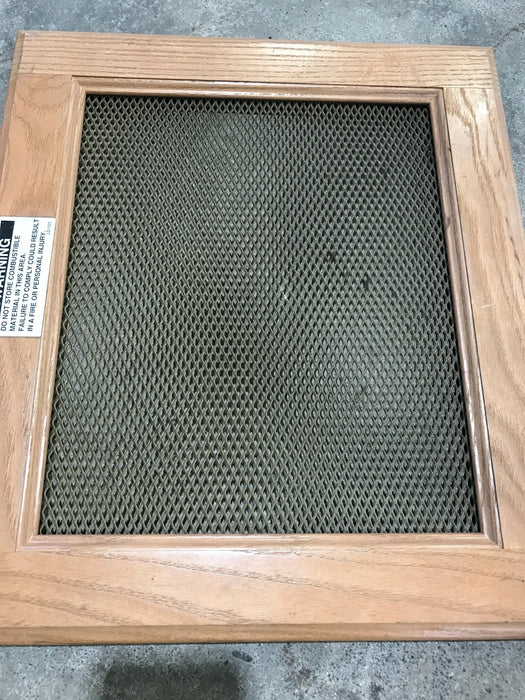 Used Wooden RV Interior Furnace Access Door 16" W X  14" H