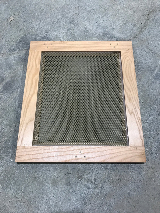 Used Wooden RV Interior Furnace Access Door 16" W X  14" H