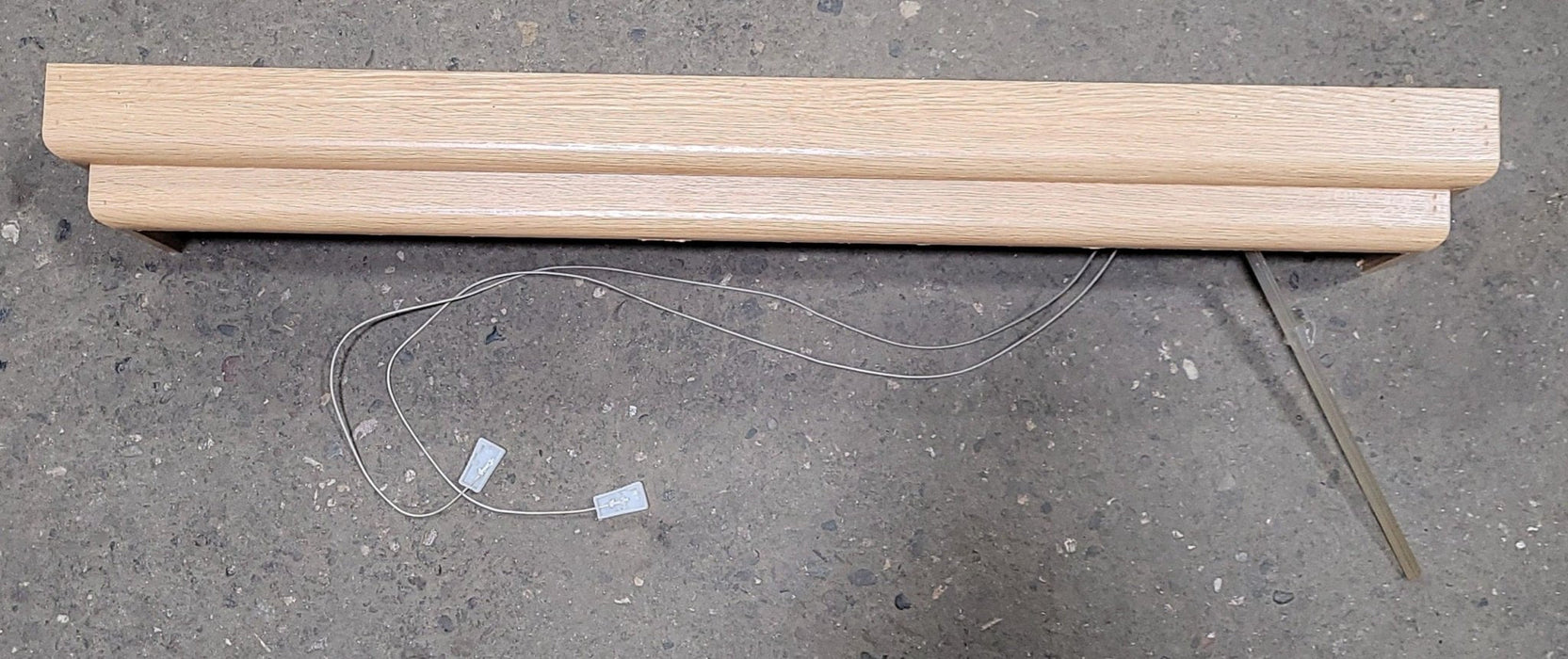 Used Wooden Window Valance With Attached Blind - Young Farts RV Parts