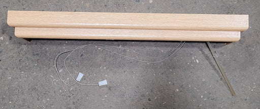 Used Wooden Window Valance With Attached Blind - Young Farts RV Parts