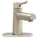 VALTERRA Faucet For Lavetory With Single Lever Handle - Nickel With Optional Base Plate - PF232403 - Young Farts RV Parts