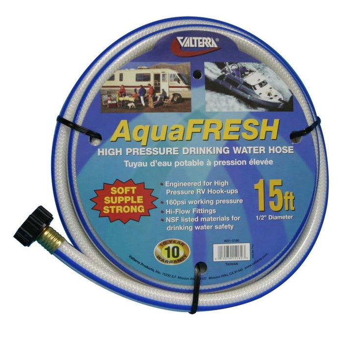 Valterra W01-5180 Fresh Water Hose, 15' - Young Farts RV Parts