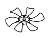 Ventline Fan Blade for 12 Volt Ventdome 6" Diameter - BVC0466-00 - Young Farts RV Parts