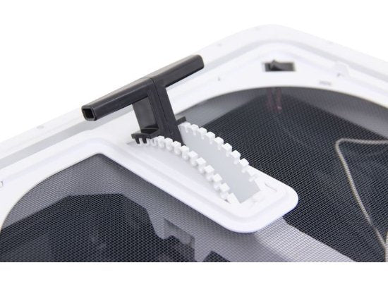 Ventline V3094-603-00 -  E-Z Lift Ventadome Trailer Roof Vent w/ 12V Fan - Manual Lift - Smoke