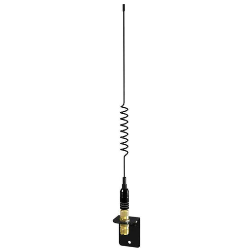 VHF 15in 5216 SS Black Whip Antenna - Bracket Included - Young Farts RV Parts