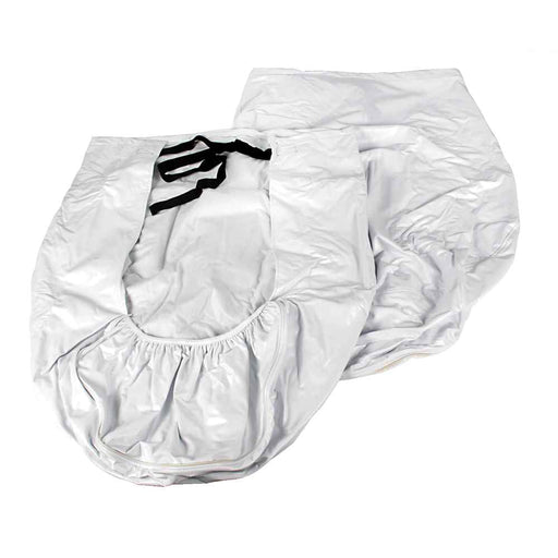 Vinyl Wheel & Tire Protector, 2 pack (33 inches - 35 inches , White) - Young Farts RV Parts