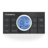 Wall Thermostat Dometic 3314082.000 Comfort Control Center II; Use With Dometic Air Conditioners; Multi Zone; Heat/ Cool/Heat Pump/ Heat Strip; Programmable; Digital Readout; 12 Volt DC; With High/ Low/ Auto Fan Speed Control; With Fan On/ Auto Mode - Young Farts RV Parts