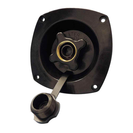 Water Pressure Regulator - Wall Mount - Black - 65 PSI - Young Farts RV Parts
