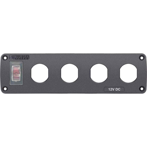 Water Resistant USB Accessory Panel - 15A Circuit Breaker, 4x Blank Apertures - Young Farts RV Parts