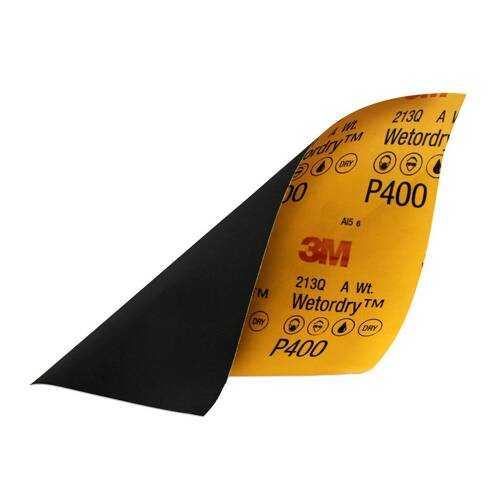 Wetordry Sandpaper - 9" x 11" - P400 Grit - Black; Case Of 5 Sheets - 32038 - Young Farts RV Parts
