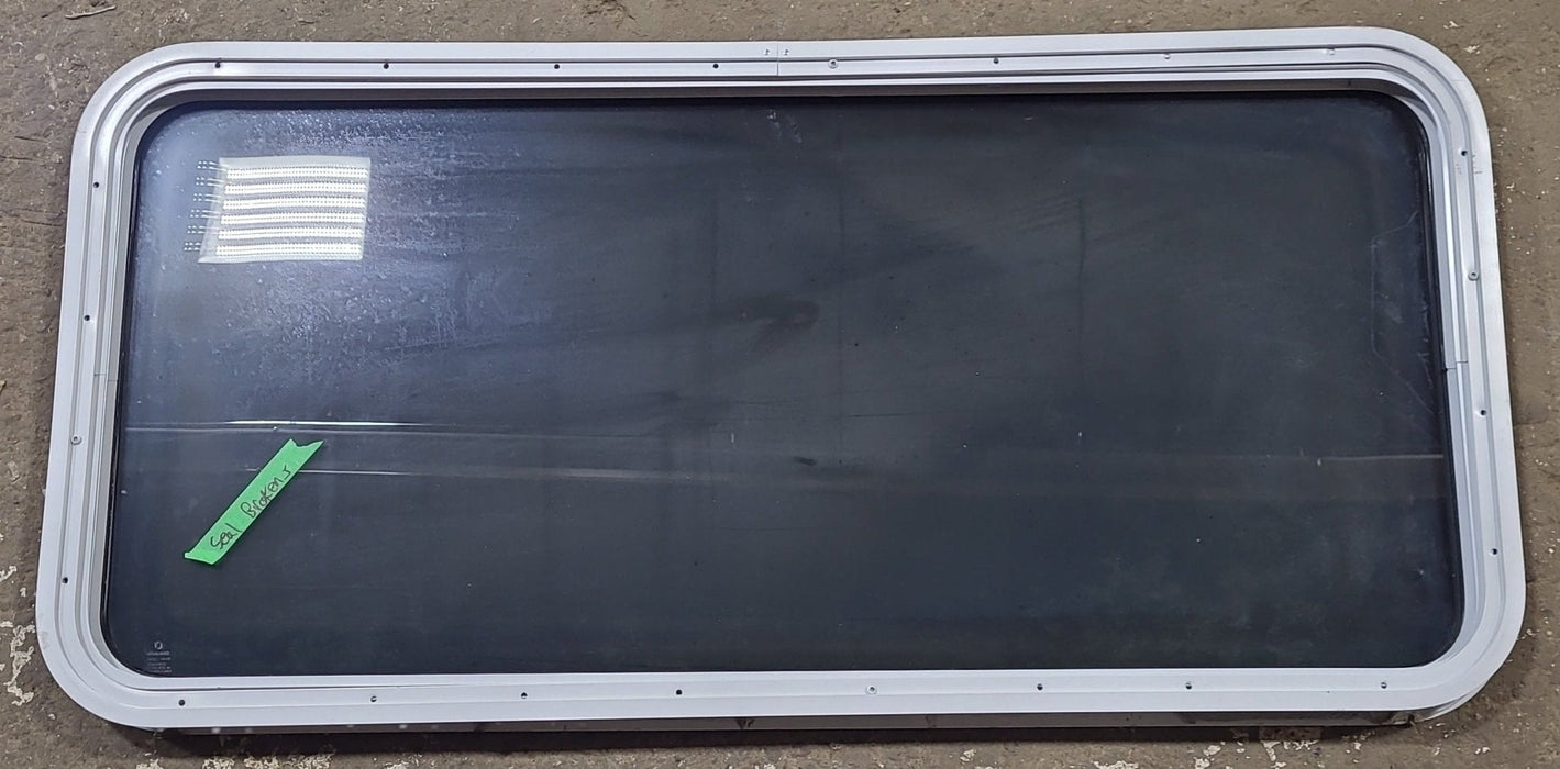 White Radius Non Opening Window : 46 1/4" W x 21 1/2" H x 1 7/8" D