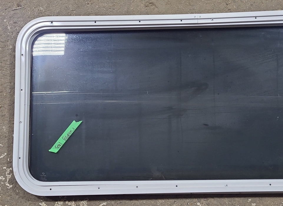White Radius Non Opening Window : 46 1/4" W x 21 1/2" H x 1 7/8" D