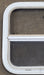 White Radius Opening Window : 17 1/2" W X 17 1/2" H X 1 1/4" D - Young Farts RV Parts