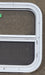 White Radius Opening Window : 17 1/2" W X 17 1/2" H X 1 1/4" D - Young Farts RV Parts