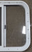 White Radius Opening Window : 17 1/4" W X 18 1/4" H X 1 7/8" D - Young Farts RV Parts